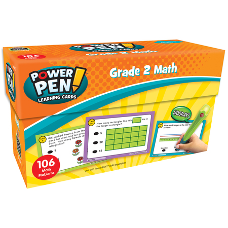TEACHER CREATED RESOURCES Power Pen® Learning Cards - Math Grade 2 TCR6012